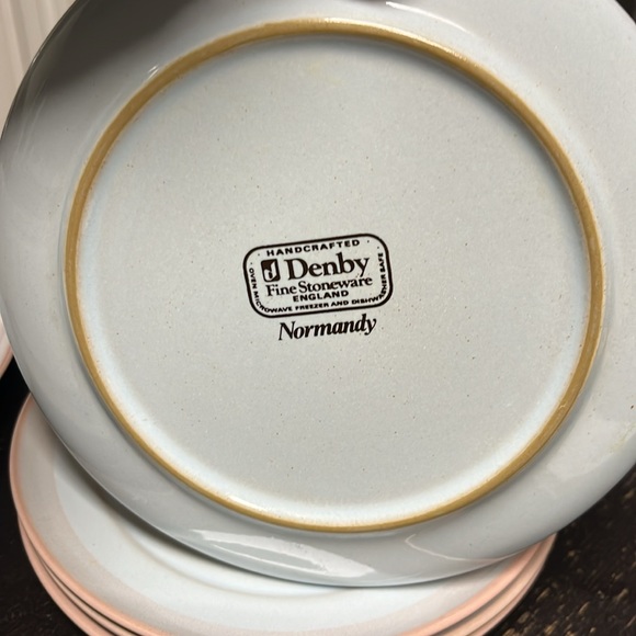 5 Denby Normandy tea plates - Picture 2 of 2